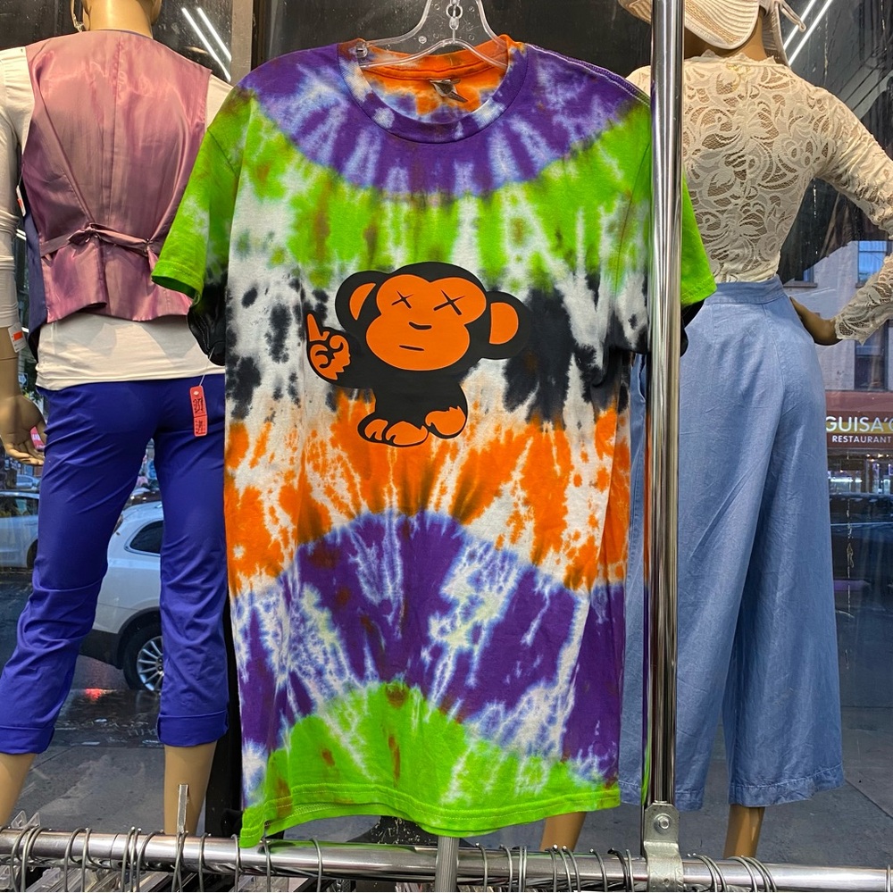 Nike Tie-Dye Short Sleeve Tee - Green, Orange, Purple